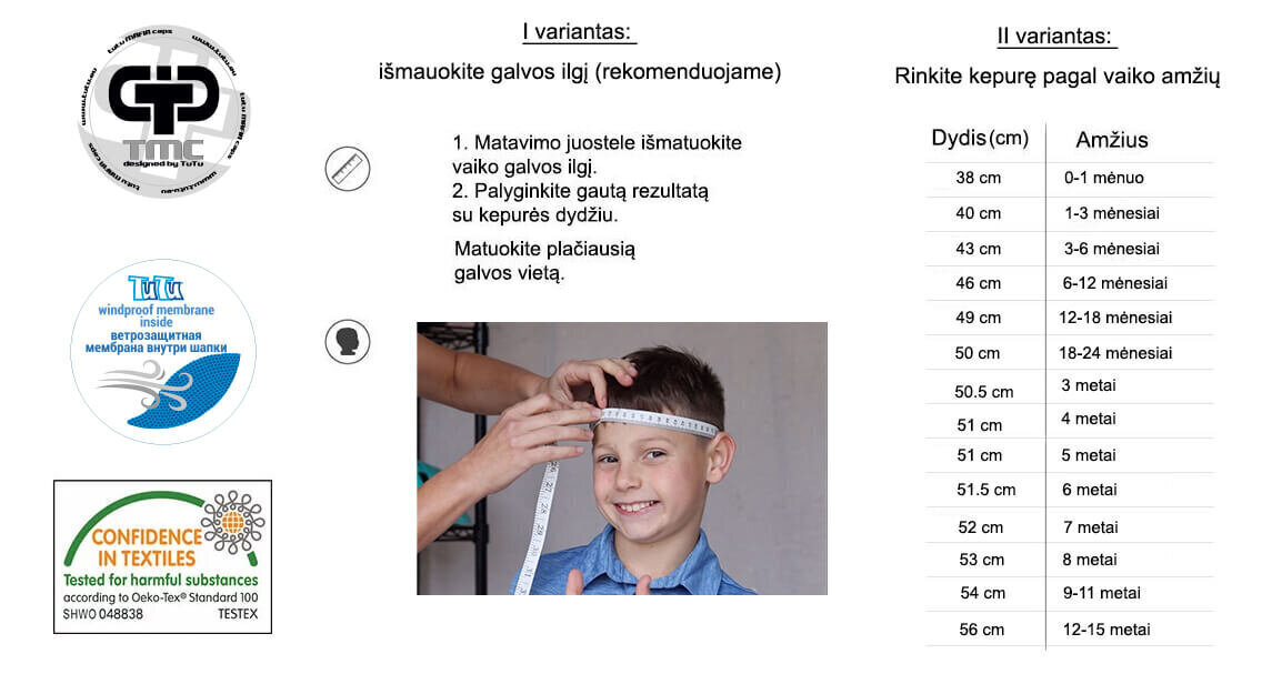 Paeltega müts poistele TuTu, khaki hind ja info | Laste talveriided | kaup24.ee