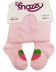 Tüdrukute sukkpüksid be Snazzy Strawberry, roosad цена и информация | Носки, колготки для девочек | kaup24.ee