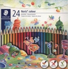 Цветные карандаши 24 цвета Noris Colour Wopex корпус 3 грани, Staedtler /5/ цена и информация | Смягчает воду и защищает Вашу посудомоечную машину от извести. | kaup24.ee