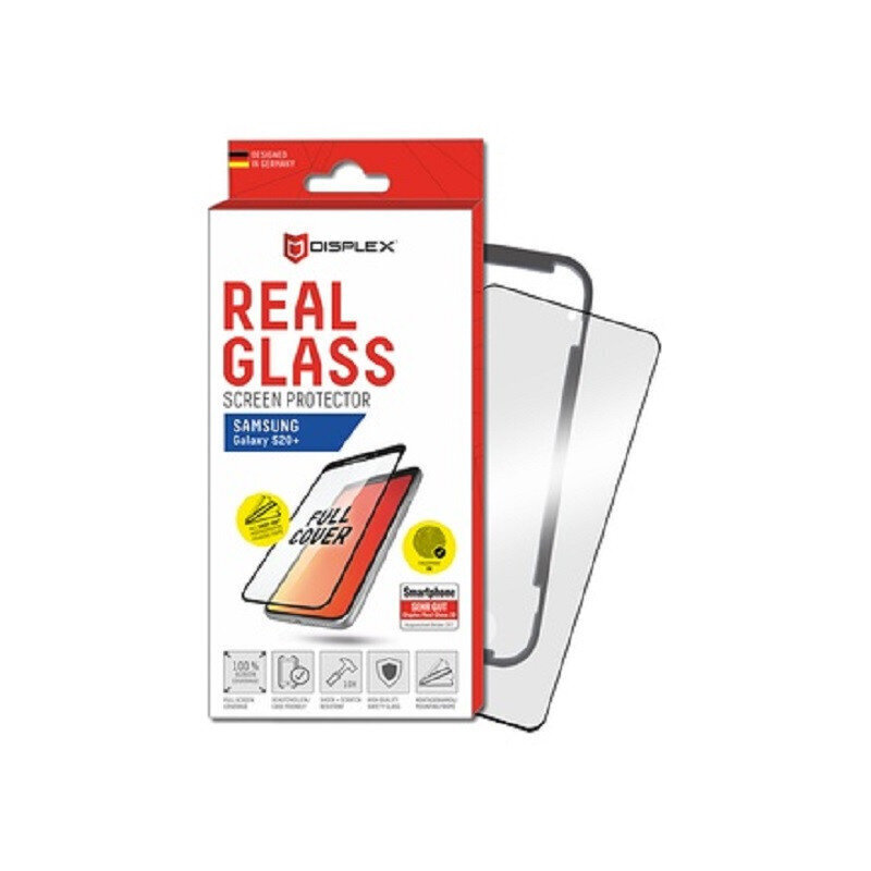 Samsung Galaxy S20+ Real 3D Glass By Displex Black hind ja info | Ekraani kaitsekiled | kaup24.ee
