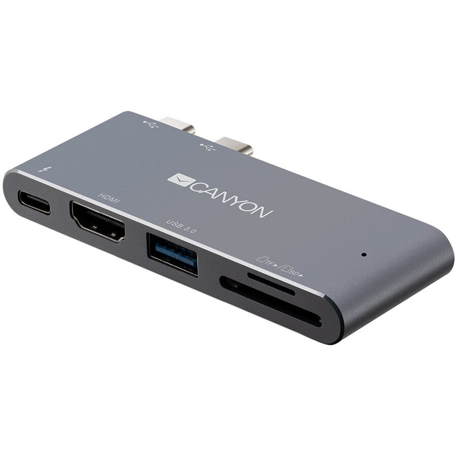 Canyon CNS-TDS05DG sülearvuti dokk ja pordireplikaator Hall hind ja info | USB jagajad, adapterid | kaup24.ee