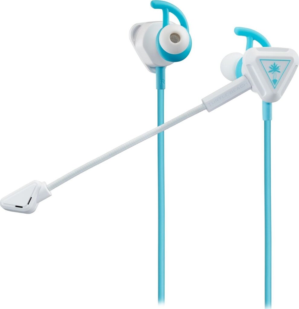 Juhtmega mänguri kõrvaklapid Turtle Beach Battle Buds In-Ear - White/Teal hind ja info | Kõrvaklapid | kaup24.ee