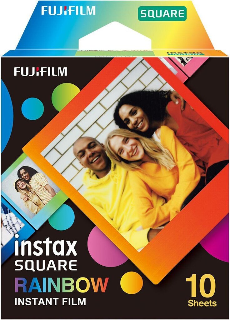 Fujifilm Instax Square 1x10 Rainbow hind ja info | Lisatarvikud fotoaparaatidele | kaup24.ee