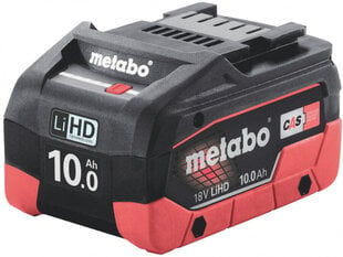 Aku 18V / 10,0 Ah LiHD, Metabo цена и информация | Шуруповерты, дрели | kaup24.ee