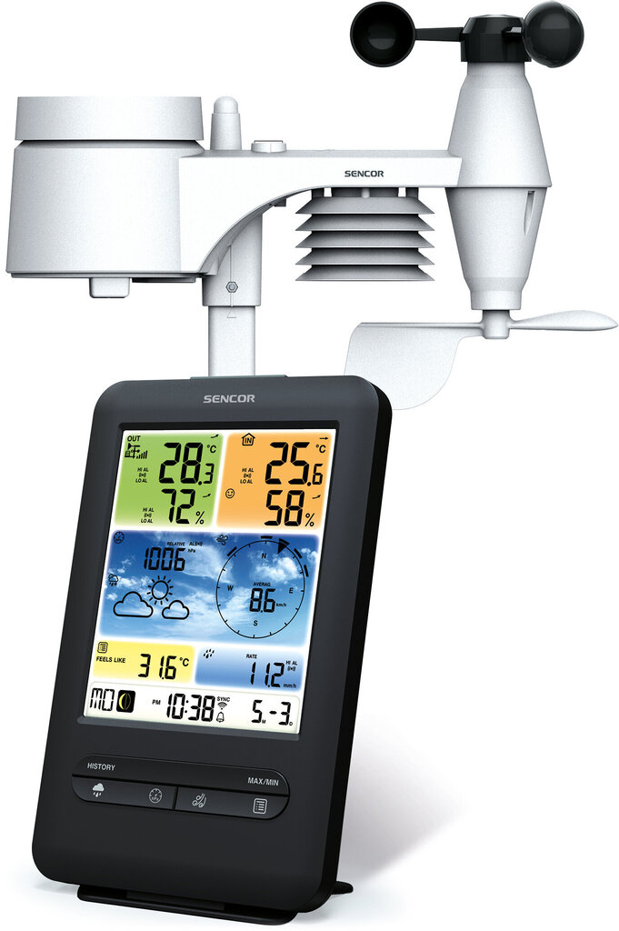 Ilmajaam Sencor SWS9898 WiFi-ga hind ja info | Ilmajaamad, termomeetrid | kaup24.ee