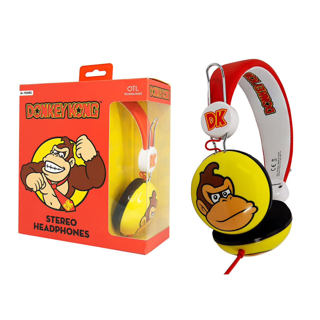 Juhtmega kõrvapealsed kõrvaklapid lastele OTL Kids :Super Mario - Donkey Kong цена и информация | Kõrvaklapid | kaup24.ee