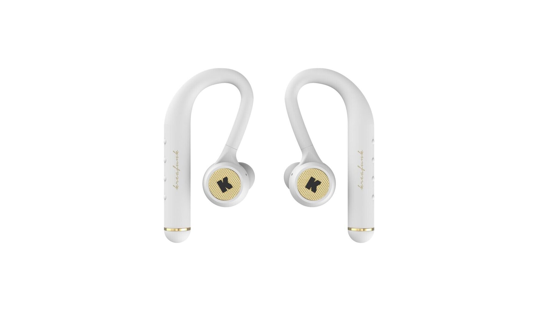 Täielikult juhtmevabad kõrvasisesed kõrvaklapid KreaFunk - bGEM - White/Gold hind ja info | Kõrvaklapid | kaup24.ee