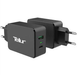 Tellur AC Charger QC 3.0 2*USB ports (1 port QC 3.0 & 1 port Type-C), Black цена и информация | Зарядные устройства для телефонов | kaup24.ee