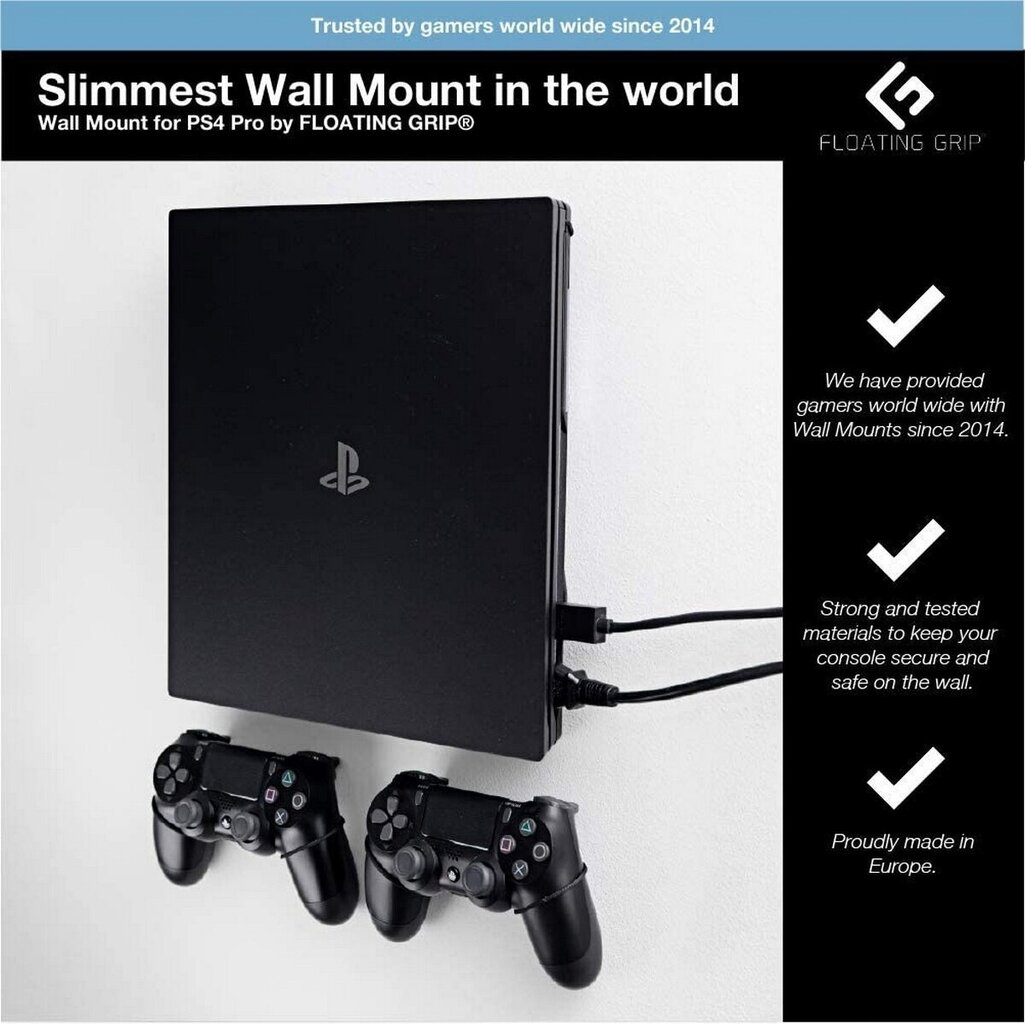 Floating Grip Wall Mount Bundle PS4 Pro цена и информация | Mängukonsoolide lisatarvikud | kaup24.ee