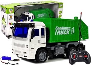 Дистанционно управляемая мусорная машина 1:30 со световыми эффектами, 3 г.+ цена и информация | Игрушки для мальчиков | kaup24.ee