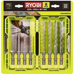 Betoonipuuride komplekt (8tk.) RAK08SDS2 5132004209 RYOBI цена и информация | Механические инструменты | kaup24.ee