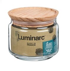 PURE klaaspurk 0,5L puitkaas, Luminarc hind ja info | Toidu säilitusnõud | kaup24.ee