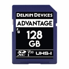 DELKIN SD ADVANTAGE 660X UHS-I U3 (V30) R90/W90 128GB цена и информация | Карты памяти | kaup24.ee