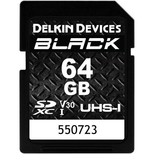 Delkin Devices 64GB BLACK UHS-I SDXC mälukaart hind ja info | Fotoaparaatide mälukaardid | kaup24.ee