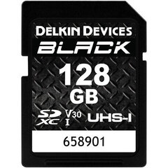 Delkin Devices 128GB BLACK UHS-I SDXC mälukaart цена и информация | Карты памяти | kaup24.ee