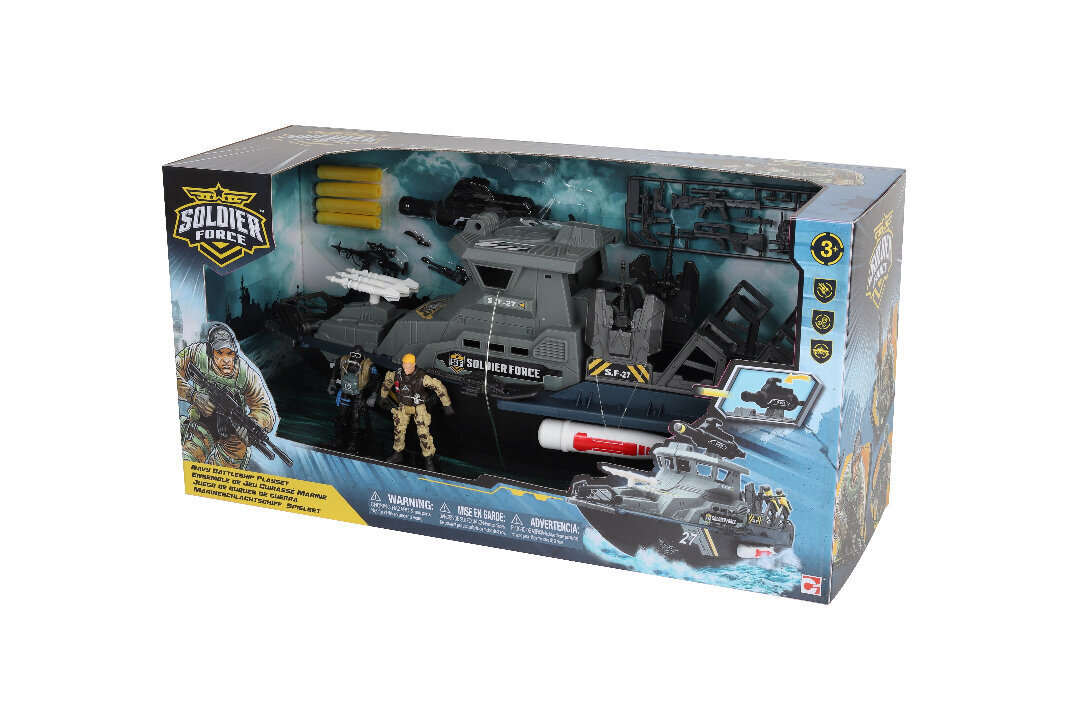 CHAP MEI Soldier Force Navy Battleship tulistaja mängukomplekt, 545011 цена и информация | Poiste mänguasjad | kaup24.ee
