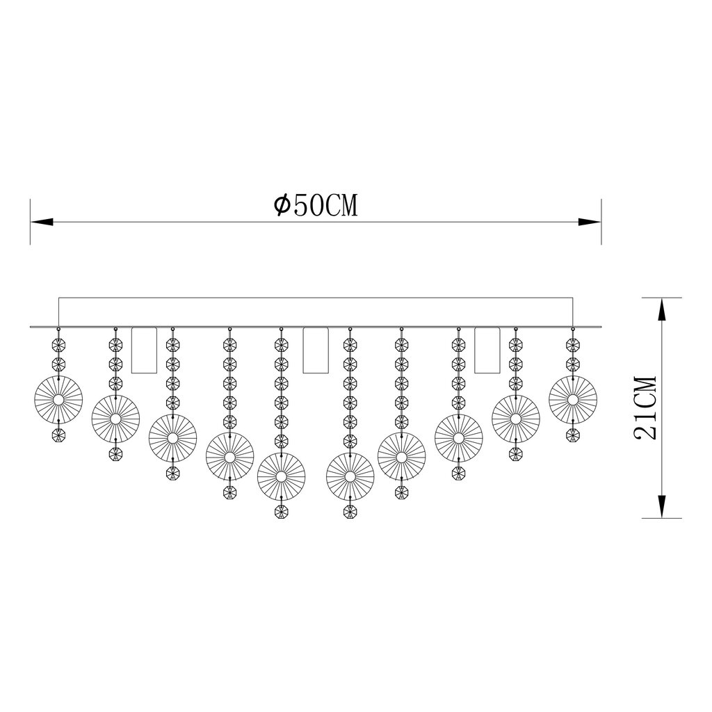 Laelamp G.LUX GM-994/7 hind ja info | Laelambid | kaup24.ee