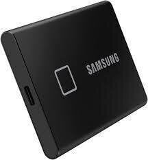 Väline 1TB SSD kõvaketas Samsung T7 Touch, must hind ja info | Välised kõvakettad (SSD, HDD) | kaup24.ee