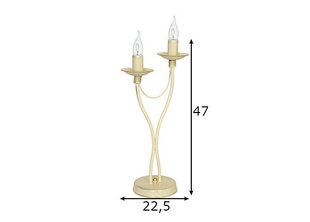 Настольный светильник Roza, кремовый цена и информация | Настольная лампа | kaup24.ee