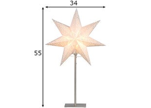 Звезда на ножке Sensy, белая цена и информация | Рождественские украшения | kaup24.ee