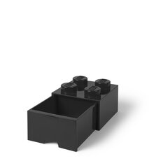 LEGO Hoiusahtel 4 must цена и информация | Ящики для вещей | kaup24.ee