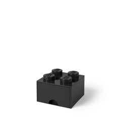 LEGO Hoiusahtel 4 must hind ja info | Hoiukastid ja -korvid | kaup24.ee