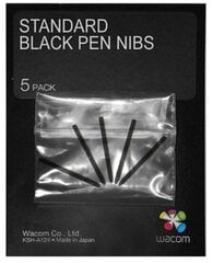 WACOM PEN NIBS BLACK 5 PACK FOR I4 цена и информация | Аксессуары для планшетов, электронных книг | kaup24.ee