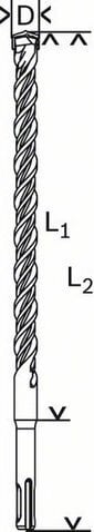 Löökpuur Bosch SDS-plus-5 puur (S4L), 6 x 50 x 115 mm hind ja info | Höövlid | kaup24.ee