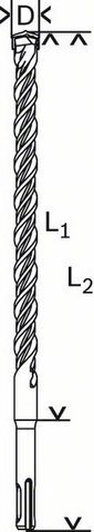 Löökpuur Bosch SDS-plus-5 puur (S4L), 8 x 150 x 215 mm цена и информация | Höövlid | kaup24.ee