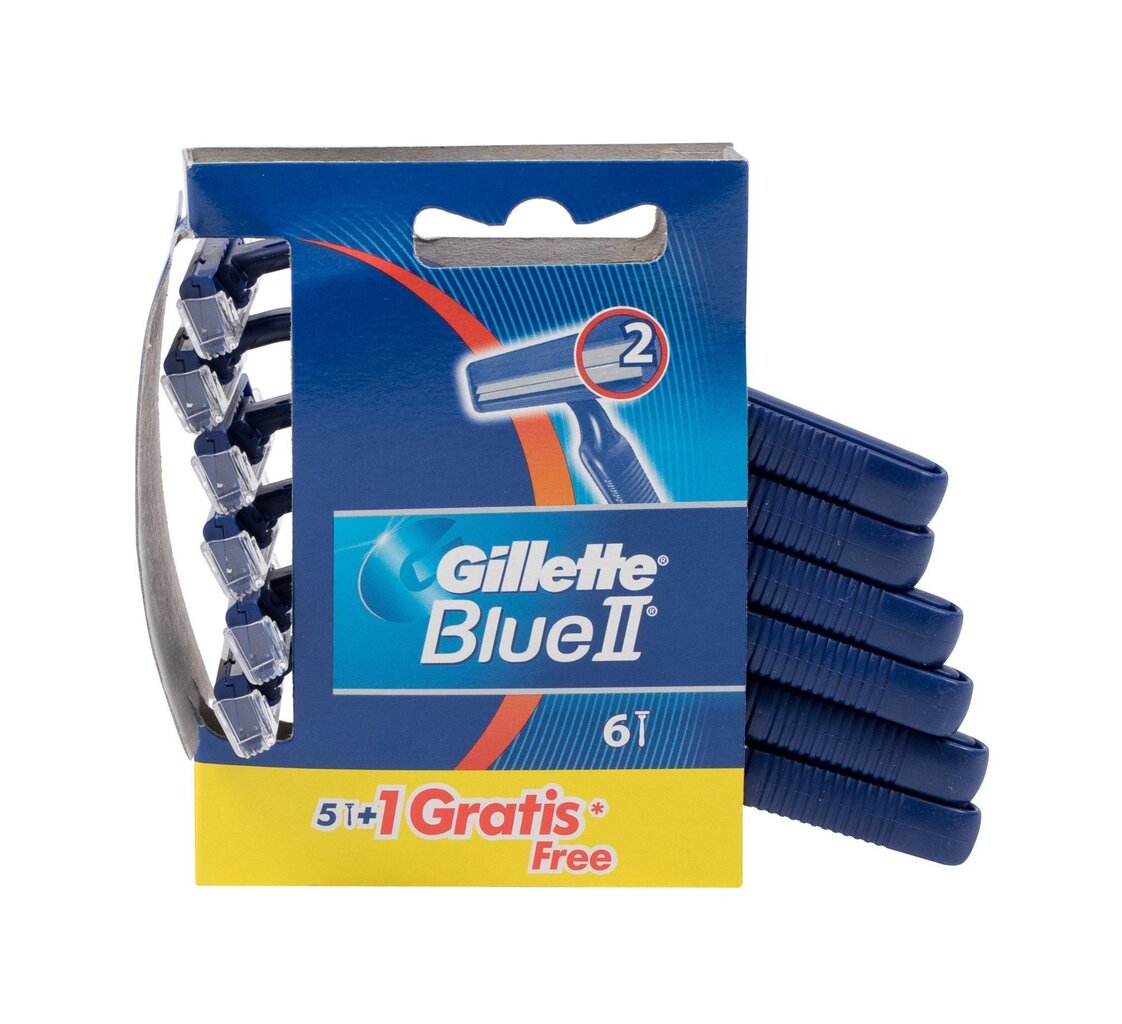 Gillette Blue II raseerija meestele 6 tk hind ja info | Raseerimisvahendid | kaup24.ee