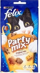 Felix Party Mix Original / kana, maks, kalkun, 60 g hind ja info | Maiustused kassidele | kaup24.ee