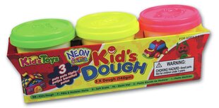 3 x 140g Neon Dough hind ja info | Arendavad mänguasjad | kaup24.ee