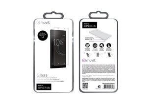 Sony Xperia L1 screen GLASS by Muvit tr. hind ja info | Ekraani kaitsekiled | kaup24.ee