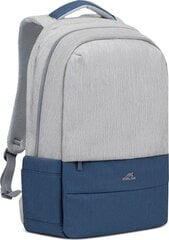 NB BACKPACK ANTI-THEFT 17.3"/7567 GREY/DARK BLUE RIVACASE цена и информация | Рюкзаки, сумки, чехлы для компьютеров | kaup24.ee