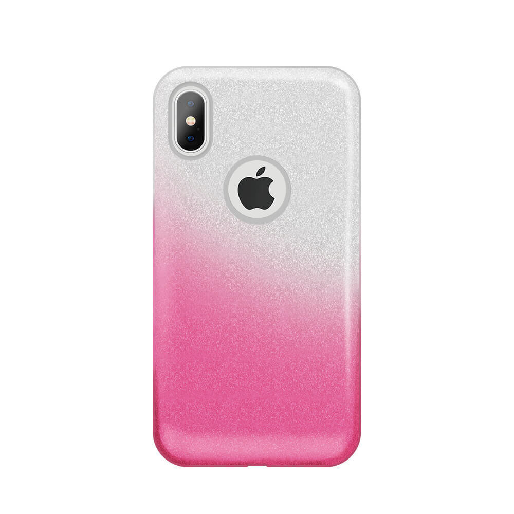 Tagakaaned ILike    Apple    iPhone X / iPhone XS Gradient Glitter 3in1 case    Pink цена и информация | Telefoni kaaned, ümbrised | kaup24.ee