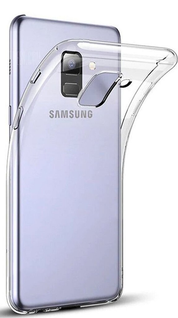 Tagakaaned Evelatus    Samsung    A6 2018 Silicone Case    Transparent hind ja info | Telefoni kaaned, ümbrised | kaup24.ee