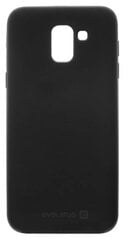 Tagakaaned Evelatus  Samsung J6 2018 J600 Silicone Case  Black цена и информация | Чехлы для телефонов | kaup24.ee