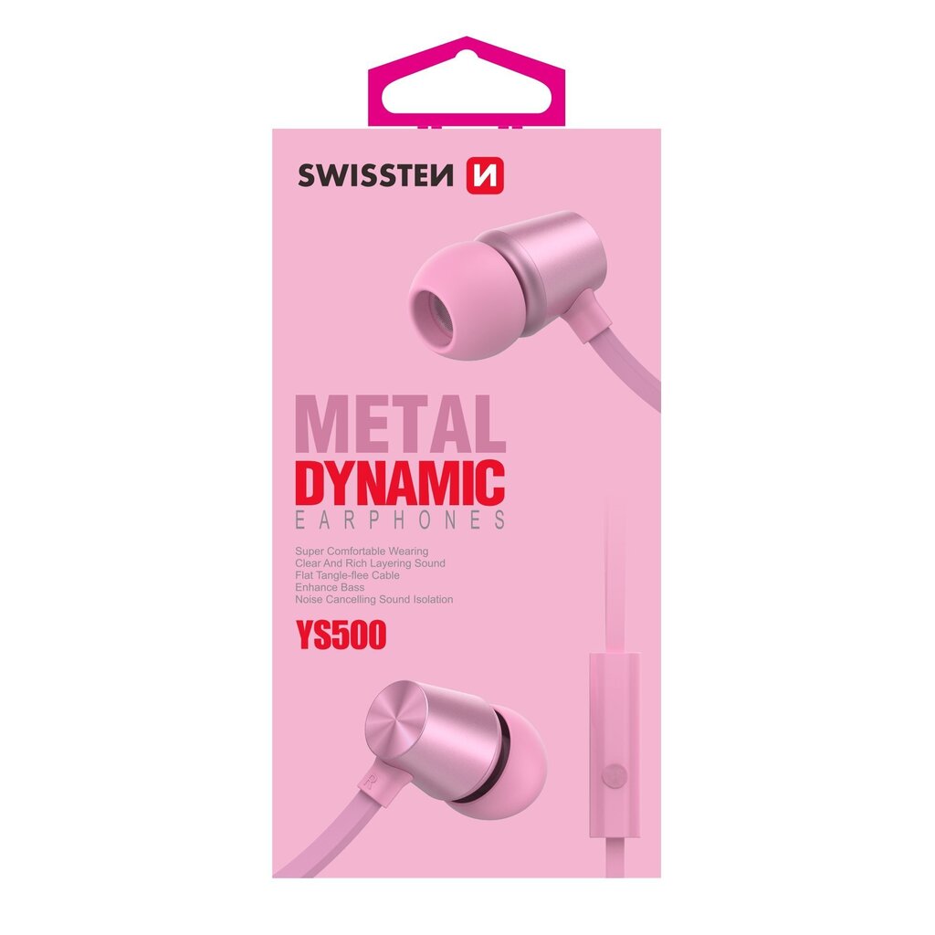 Juhtmega kõrvasisesed kõrvaklapid Swissten YS500 hind ja info | Kõrvaklapid | kaup24.ee