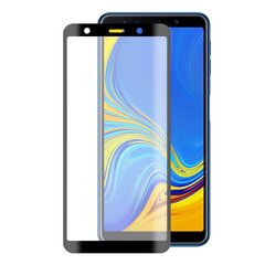 Karastatud ekraaniklaas Samsung Galaxy A7 2018 2.5D KSIX, must hind ja info | Ekraani kaitsekiled | kaup24.ee