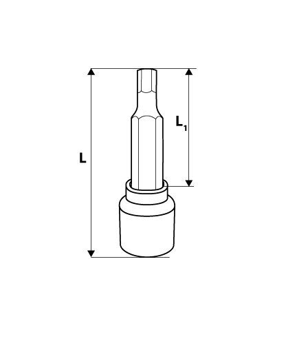 Padrun hex 1/2'' H7, 100mm цена и информация | Käsitööriistad | kaup24.ee