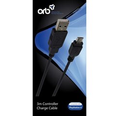 Orb USB to Micro Charge Cable PS4 цена и информация | Кабели и провода | kaup24.ee