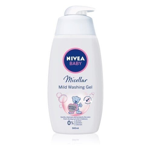 Nivea Baby Micellar dušigeel lastele 500 ml цена и информация | Kehakreemid, losjoonid | kaup24.ee