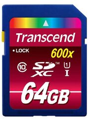 Mälukaart Transcend 64GB SDXC 10 klass hind ja info | Fotoaparaatide mälukaardid | kaup24.ee