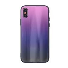 ILike iPhone XR Aurora Glass case Pink-Black цена и информация | Чехлы для телефонов | kaup24.ee