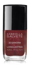 <p>Gabriella Salvete Longlasting Enamel лак для ногтей 11 мл, 20 Sangria</p>
 цена и информация | Лаки для ногтей, укрепители для ногтей | kaup24.ee