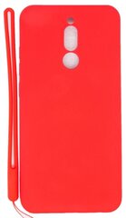 Evelatus Xiaomi Redmi 8 Soft Touch Silicone Case with Strap Red цена и информация | Чехлы для телефонов | kaup24.ee