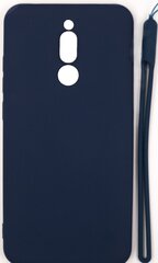 Evelatus Xiaomi Redmi 8 Soft Touch Silicone Case with Strap Dark Blue цена и информация | Чехлы для телефонов | kaup24.ee