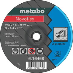 Шлифовальный диск по металлу 125x6 мм A24 Novoflex, Metabo цена и информация | Шлифовальные машины | kaup24.ee