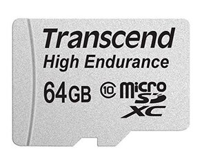 Mälukaart Transcend 64GB microSDXC 10 klass + SD adapter цена и информация | Карты памяти | kaup24.ee