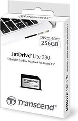 Mälukaart Transcend JetDrive Lite 330 256GB, sobib Apple MacBookPro Retina hind ja info | Fotoaparaatide mälukaardid | kaup24.ee